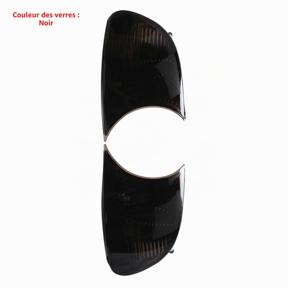 Baceyong 1 paire de couvre-lentilles de feu d'angle (lentille fumée), Compatible avec BMW E46 2 portes 1998-2001, 2 couvercles de lumière d'angle gauche et droite 63126904299 63126904300