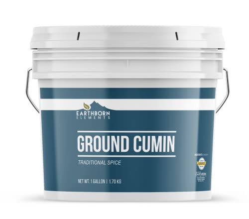 Earthborn Elements Ground Cumin 1 Gallon Bucket, Aromatic Spice, Warm Flavor