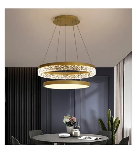 Luminaires suspendus créatifs LED dorés de luxe pour chambre