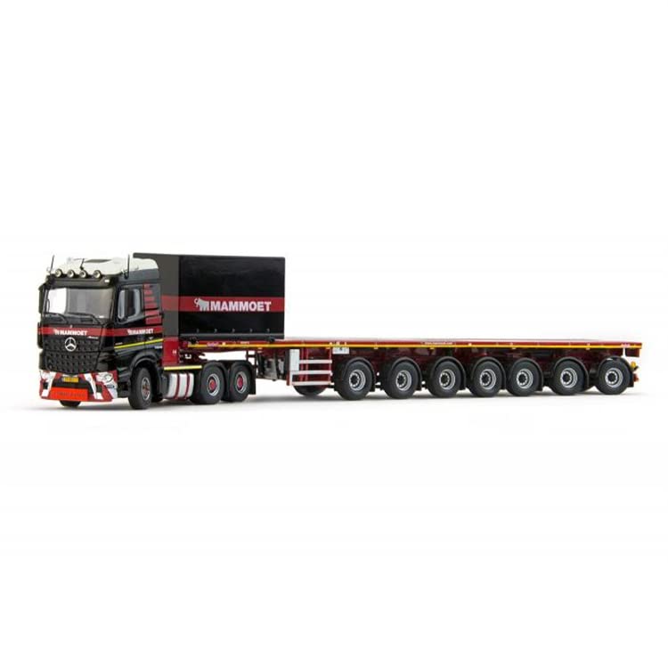 ACE HOBBY IMC for Mammoet for Mercedes for Benz Arocs Streamspace 6x4 + 7-Axle Ballast Trailer 1/50 DIECAST Truck Pre-Built Model