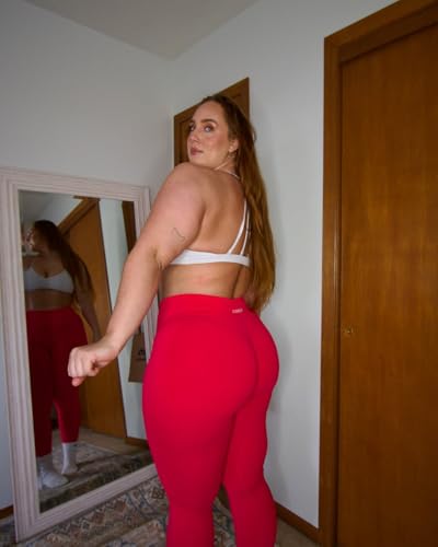 Image of AUROLA Influence Workout Leggings for Women, Seamless Compression Tummy Control Leggings Mid Rise Yoga Pants