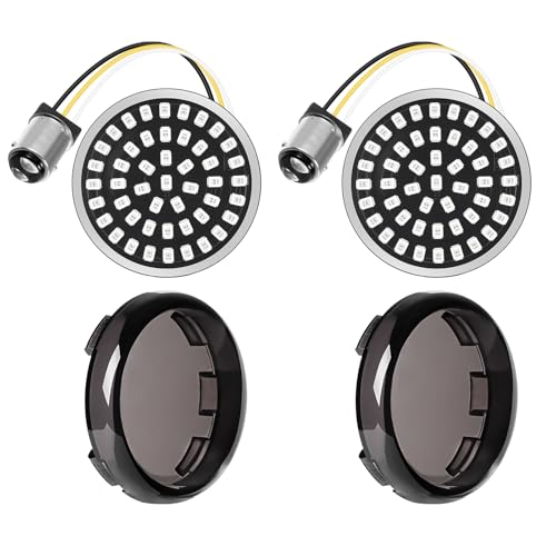 Image of Benlari 1157 2 inch Bullet Rear Turn Signal Lights 1156 bullet led motorcycle blinkers Fit for Harley Davidson Dyna Soprster Touring Road King Street Glide Electra Glide 1986-2024