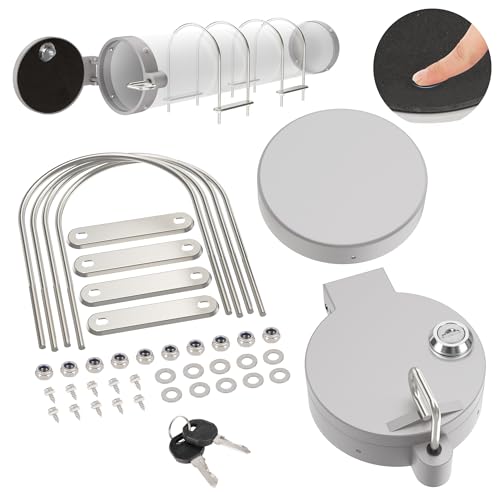 ZNZMAIO Conduit Carrier Kit for 4 PVC Pipe Roof Rack Lockable Silver