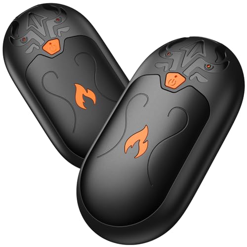 Chauffe-Mains Rechargeable 2 Packs, Chauffe-Mains avec 24 Heures de Chaleur, 3 Modes de Chauffage,...