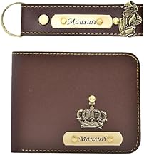 NAVYA ROYAL ART Leather Men's Wallet and Keychain Combo Pack for Gift/Combo Set - Brown 11