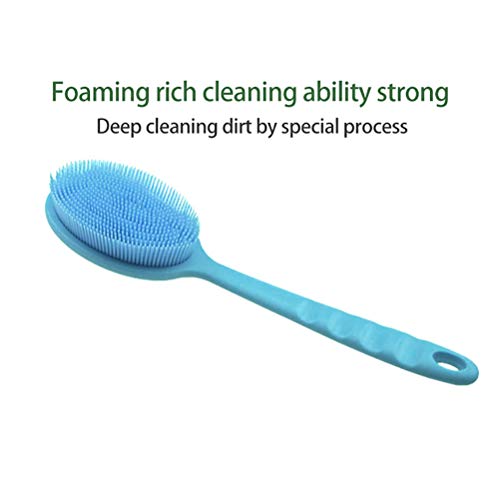 Yooyg - Spazzola per doccia bifacciale, manico