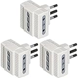 Affidabile e robusto BTicino S3603D Presa Tripla, Bianco, Pacco da 3