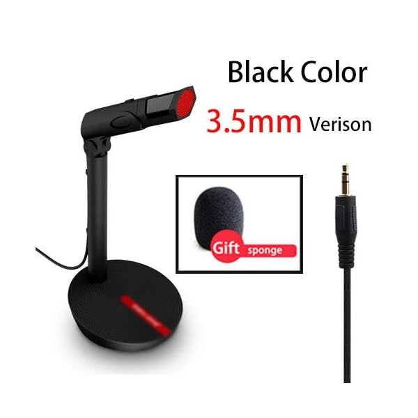 LXDWJ Karaoke-Mikrofon-Gesangsrekord-Singing Studio-PC USB 3.5mm für Computer-VOL-Anpassen des Schalters drehbar… – Bild 3