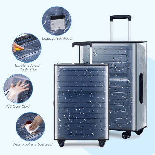 3-Piece Clear Cover with Tag Pocket