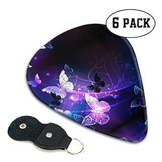 Beautiful Glow Butterfly Lot de 6 médiators pour guitare acoustique, guitare électrique, basse, ukulélé – fin, moyen et… - Les Beatles, Paul McCartney, John Lennon, RIngo Starr, George Harrison Beautiful Glow Butterfly Lot de 6 médiators pour guitare acoustique, guitare électrique, basse, ukulélé – fin, moyen et… – Image 2