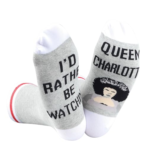 TSOTMO 2 Pairs Queen Socks I'd Rather Be Watching Queen C Sock Queen Love Gift Queen Inspired Gift