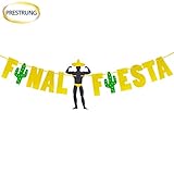 Final Fiesta Banner Bachelorette Party Garland Bridal Shower Hen Party Supplies Glitter Decorations Pre Strung & Ready to Hang