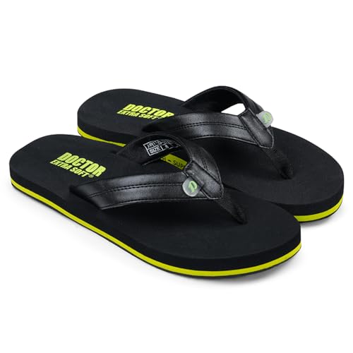 Image of DOCTOR EXTRA SOFT Thong Arch Support Ortho Slippers for Mens| Orthopedic Diabetic & Stylish| Lightweight Comfortable & Casual| Cushion Anti-Skid Bedroom Daily Use House Flip-Flops Gents Boys NEW-D-38