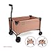 509 Crew: Little Wagon - Pink - Folding Pull-Along Cart, Adjustable Handle, Canvas-Metal Frame, Transport Toys-Dolls-Stuffed Animals, Kids 3+