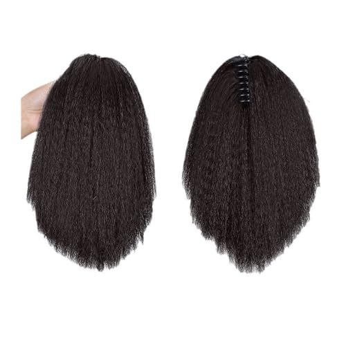 Queue de cheval afro bouffante synthétique #4 postiche long 12 pouces