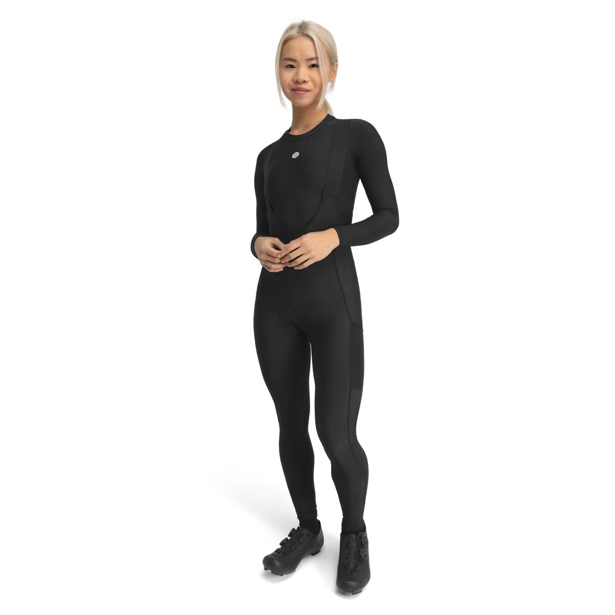 SIROKO Culote Largo térmico de Gravel Ciclismo Delta Negro