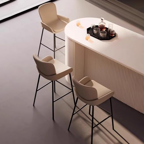 Tabouret de comptoir robuste à montage facile et structure métallique durable - 4