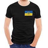 dongcy ucraina t-shirt bandiera ucraina stampe maglietta con girocollo unisex la pace elasticizzata confortevole short sleeve leggero,b,xxl(80kg/190cm)
