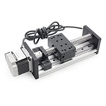 RATTMMOTOR HBX1605 100mm / 3.94" Linear Motion Guide Actuator Double Linear Rail Slide 1605 Ballscrew Motorized XY XYZ Linear Stage Table Nema23 Stepper Motor for DIY CNC Router Engraver Machine