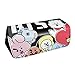 Produktbild GOTH Perhk KPOP BTS Bangtan Boys Federtasche Große Kapazität Bleistiftbeutel Pouch Stifthalter Veranstalter Stationäre Tasche mit Durable Doppelreißverschluss(BTS-1)
