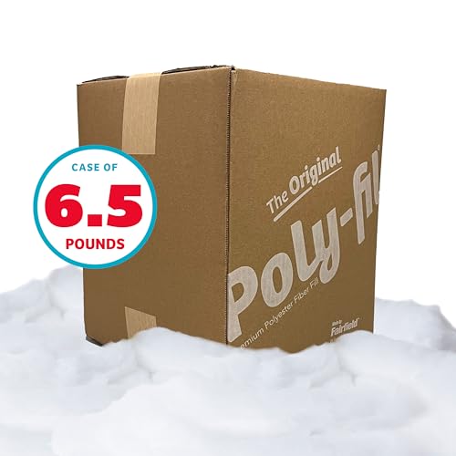 Image of Fairfield The Original Poly-Fil, Premium Polyester Fiber Fill, Soft Pillow Stuffing, Stuffing for Stuffed Animals, Toys, Cloud Decorations, and More, Machine-Washable Poly-Fil Fiber Fill, 6.5 lbs. Box