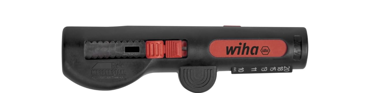 Wiha Herramienta pelacables multiusos para cables redondos 125 mm, 5" (44242)