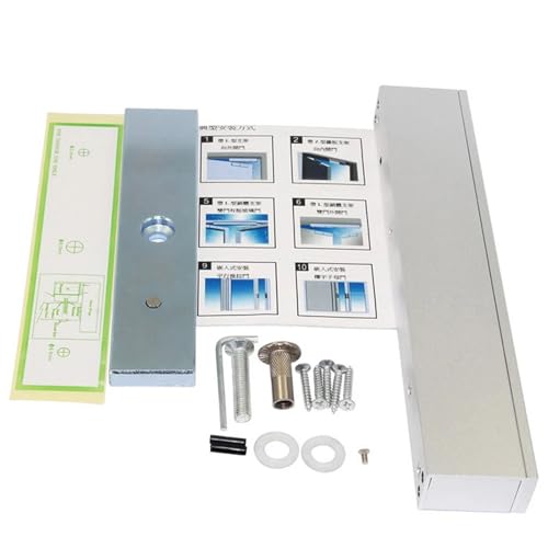 Cerradura magnética de 280KG para control de acceso en puertas individuales de 12V 6