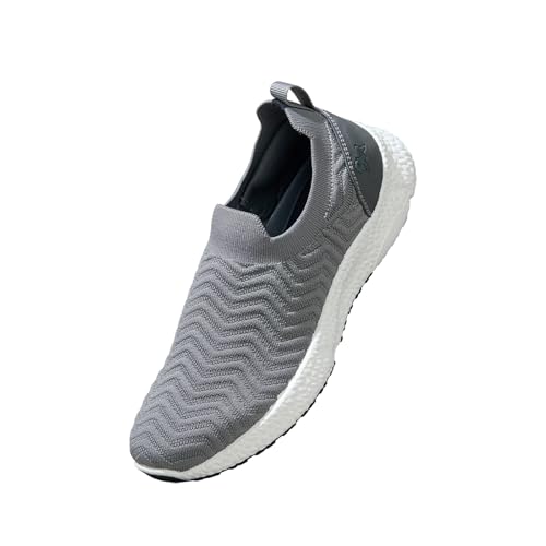 Image of Neeman's Flex Weave Slip On Shoes for Men | Breathable Knit Upper, Lightweight Cushioned Sole | Stretchy Slip-On Sneakers for All-Day Comfort,Shoe