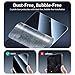 Privacy Screen & Camera Lens Protector for Samsung Galaxy S21 FE, Anti-Spy Tempered Glass, Dark Private Black Protection, 9H Hardness Anti-Scratch Double Shatterproof Case-Friendly, 3-Pack Each