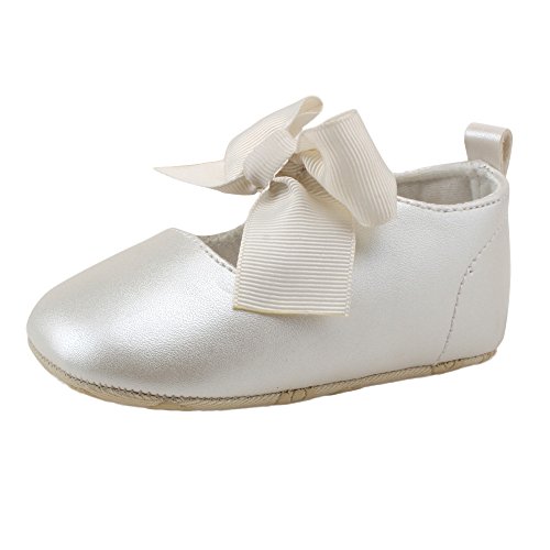 ZORE Zapatos De Bebe Baby Bowknot Princess Soft Sole Shoes Zapatillas de Deporte para Niños Pequeños Zapatos Casuales (0~6 Meses, Blanco)