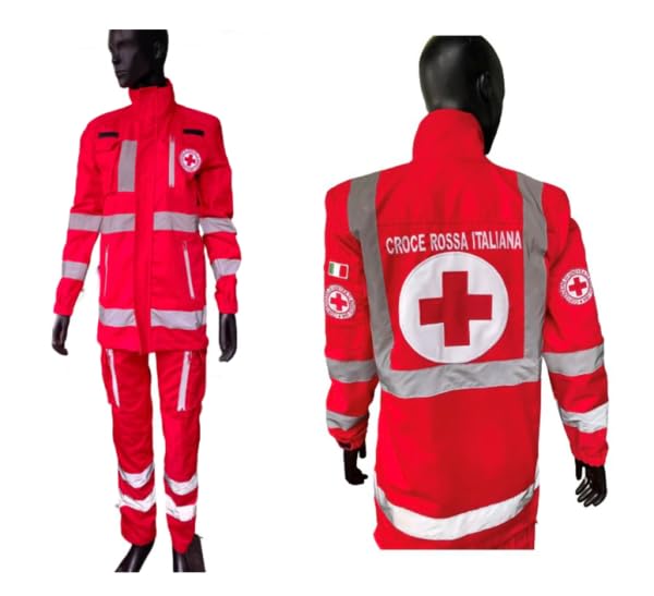 materiale resistente Divisa Croce Rossa Italiana Completa L soccorso cri croce rossa italiana ambulanza