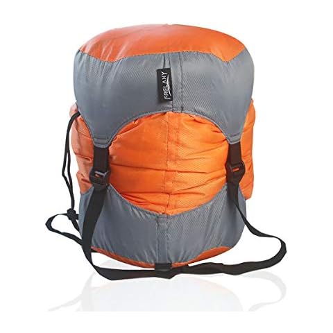 Frelaxy Compression Sack, Ultralight Sleeping Bag Stuff Sack, 40% More Storage! 11L/18L/30L/45L/52L, Compression Stuff Sack - Space Saving Gear for Camping, Hiking, Backpacking (Orange, S) Cover