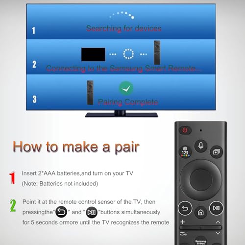 Pilot do telewizora Samsung Remote Control,kompatybilny ze wszystkimi Samsung Smart UHD, OLED, QNED, Frame Series TV z funkcją głosową