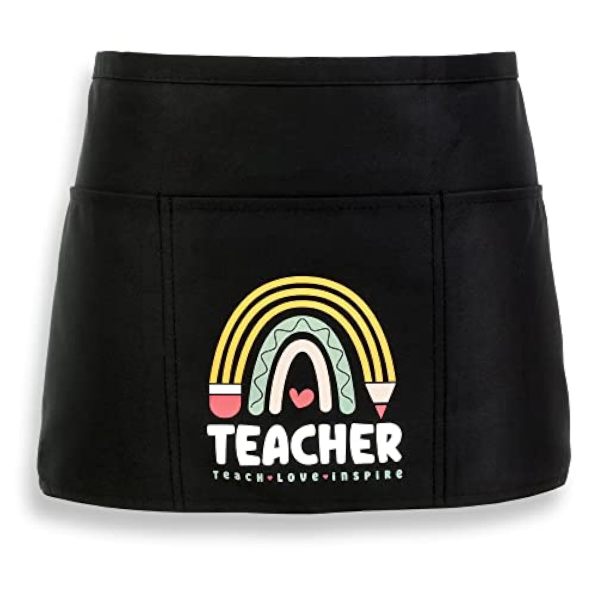 Teacher Apron with 3 Pockets, Gift for Educators