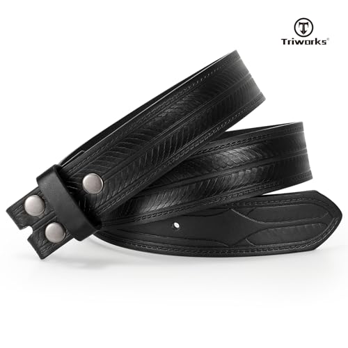 Western Belts for Men without Buckle Cowboy Cowgirl Leather Belts Strap for Jeans3