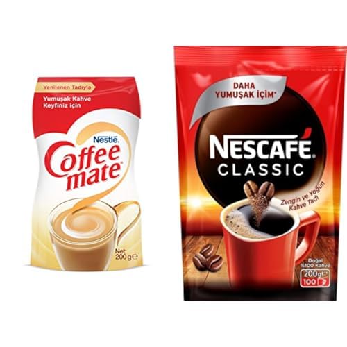 Nestlé kahve seti (Coffee-Mate kahve beyazlatıcısı ve Nescafe Classic, 200 g)