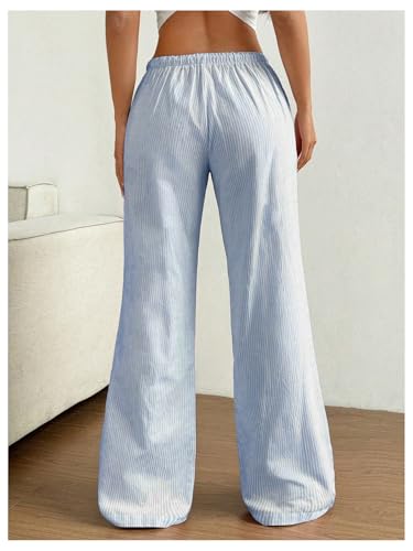 SOLY HUX Women's Drawstring Straight Leg Baggy Pants Casual Lounge Pants Trousers with Pocket3