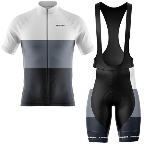Image of Neutral Color Cycling Jersey - Half & Full Sleeves, Matching Bib & Non-Bib Shorts