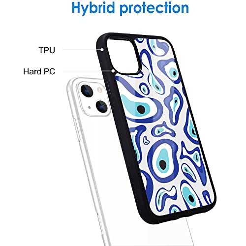 Coque iPhone 15 Pro Max yeux abstraits en TPU antichoc