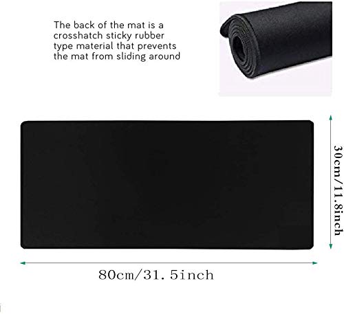 Image of Extended Gaming Mouse Pad Extra Large 800x300x3 mm Water Resistant Mice Mat with Non-Slip Base for PC Computer Laptop (80x30Black)