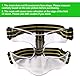 Maske für gebrochene Nase, 15 x 9,5 cm Verstellbarer Nasenschutz mit Polsterung Gesichtsschutz Gelb Schwarz Sport-Gesichtsmaske für Basketball Fußball Baseball (Halbe Abdeckung)