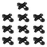 Laroal Aquarium-Trennwand, Saugnapf, Schwarze Clips, Glas-Befestigungsclips, Isolationshalter aus Kunststoffgitter für Aquarien