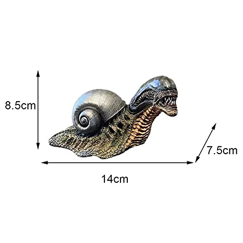Wsimei Resin Snail Ornaments For Desk Car Garden Art Decoration Housewarming Gift,Outdoor Alien Snail Statues,Garden Statue Snail Figurine-Alien Snail 14X7.5X8.5Cm(6X3X3Inch) #TOP1