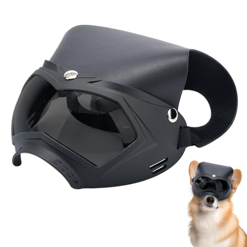 ペットゴーグル - 雪対策 子犬用 UVカット ゴーグル | 取り外し可能 通気性 ペット ヘルメット アクセサリー 登山 夏祭り ビーチ アウトドア アウティング 用
