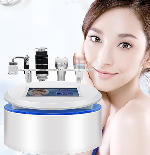 Facial Beauty Machine, Firming Beauty Equipment with 4 Handles, Professionnel Facial Lifting and Firming, Multi-Level Adjustment, Touch Screen, for Home and Commercial Use