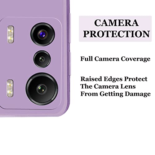 Image of A rtistque Liquid Silicone Matte Shockproof Flexible with Camera Protection Soft Back Cover Case for Infinix Zero 5G - Purple