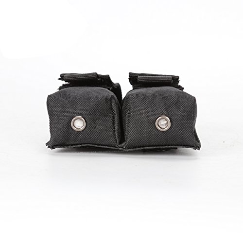 Nehostertfy Tactical Double Pistol Magazine Pouch Mag Holder (Black) #TOP3