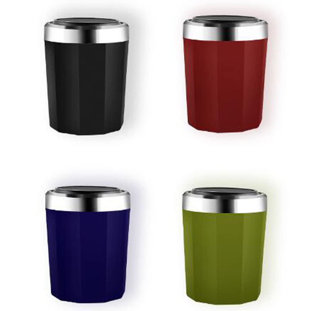 Lihuzmd Posacenere Per Auto, Luce LED Con Coperchio Ribaltabile - Foto 7