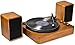 Produktbild Plattenspieler Bluetooth HiFi-System Schallplattenspieler Vinyl Turntable mit Magnetpatrone und Zwei 15-Watt Lautsprecher Plattenspieler Riemenantrieb RCA 33/45/78 U/min - Naturholz