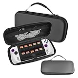 【YCJDP】For ASUS ROG Ally X / ROG Ally (2023) 用 収納ケース 高級レザー素材ハードバッグ ティアード収納付き ハンドヘルド 対応 ASUS ROG Ally X RC72LA-Z1E24G1T / ROG Ally（2023）RC71L RC71L-Z1E512 ゲーム 専用保護用収納ボックス（ブラック）